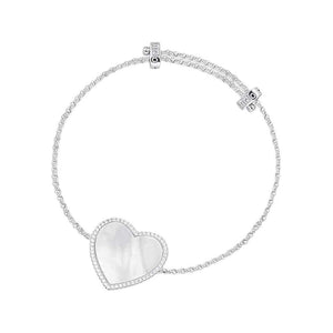 apm monaco pearl love 925 silver bracelet.