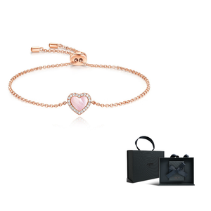 apm monaco valentine love heart bracelet pink.