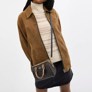 COACH Rowan 18 Crossbody Tote Mini Women's Tan.