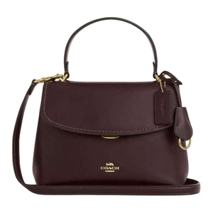 COACH Emory 25 Crossbody Leather Tote Bag Medium Coffee.