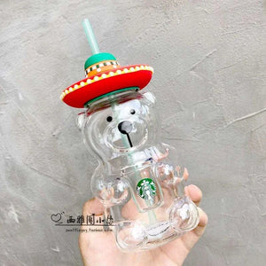 Starbucks cup limited edition American bear glass.