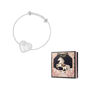 apm monaco pearl love 925 silver bracelet.