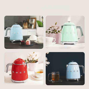 غلاية SMEG الصغيرة تصميم إيطالي فاخر بحجم مثالي 0.8L.