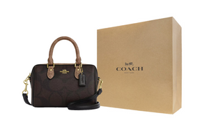 COACH Rowan 18  Crossbody Tote Mini Women's Tan.