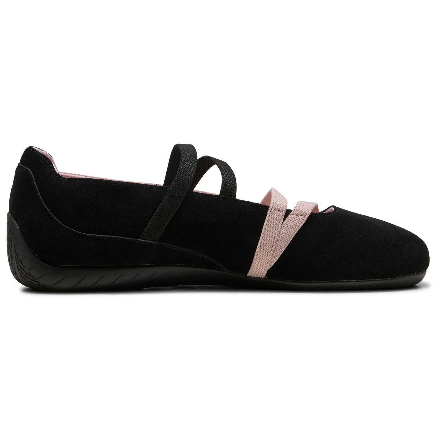 حذاء Puma Bella باليه رياضي أسود ووردي بتصميم مريح