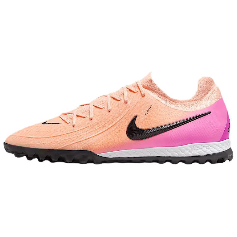 حذاء كرة قدم Nike Phantom GX بتقنية Flyknit لون برتقالي وزهري