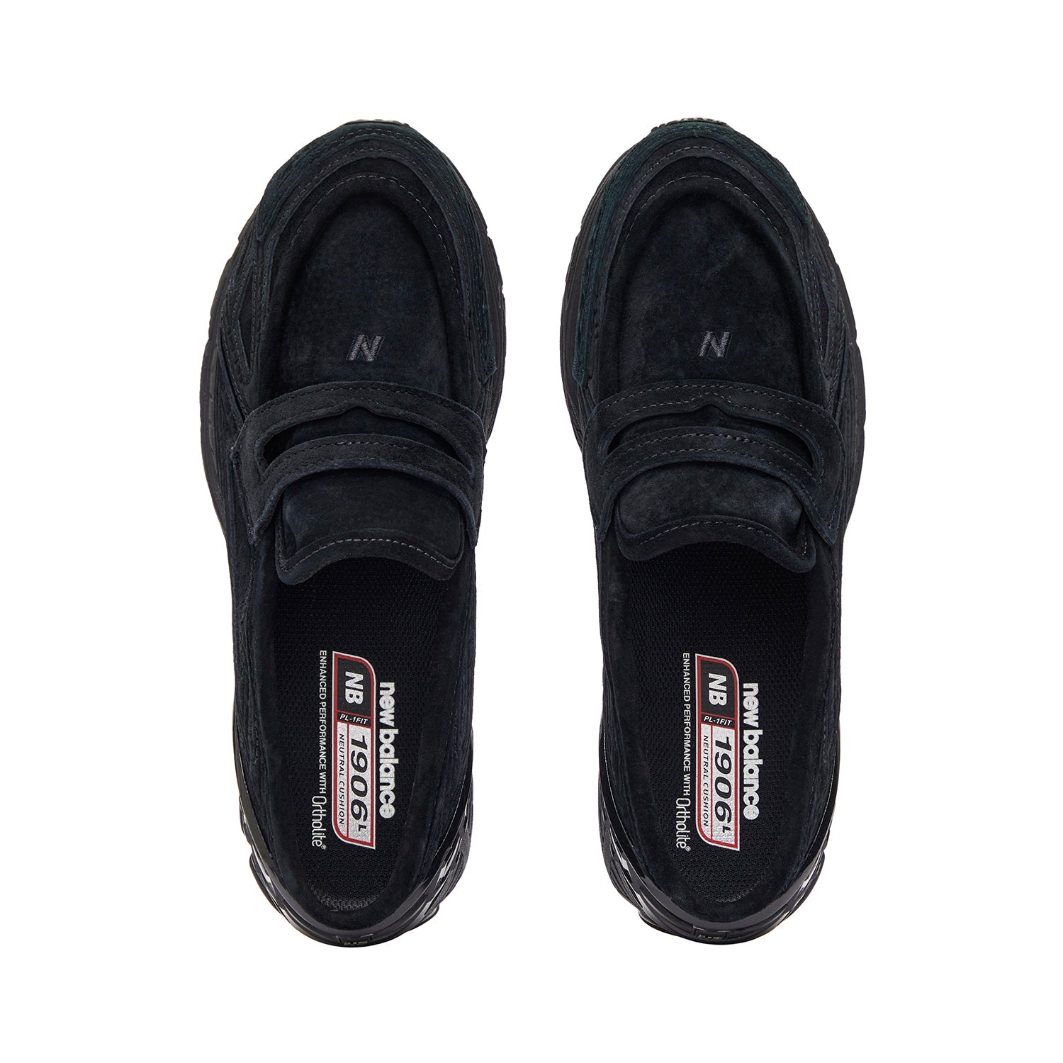 Top-down perspective tailored for نيو بالانس للنساء والرجال highlighting the inner footbed and comfort.