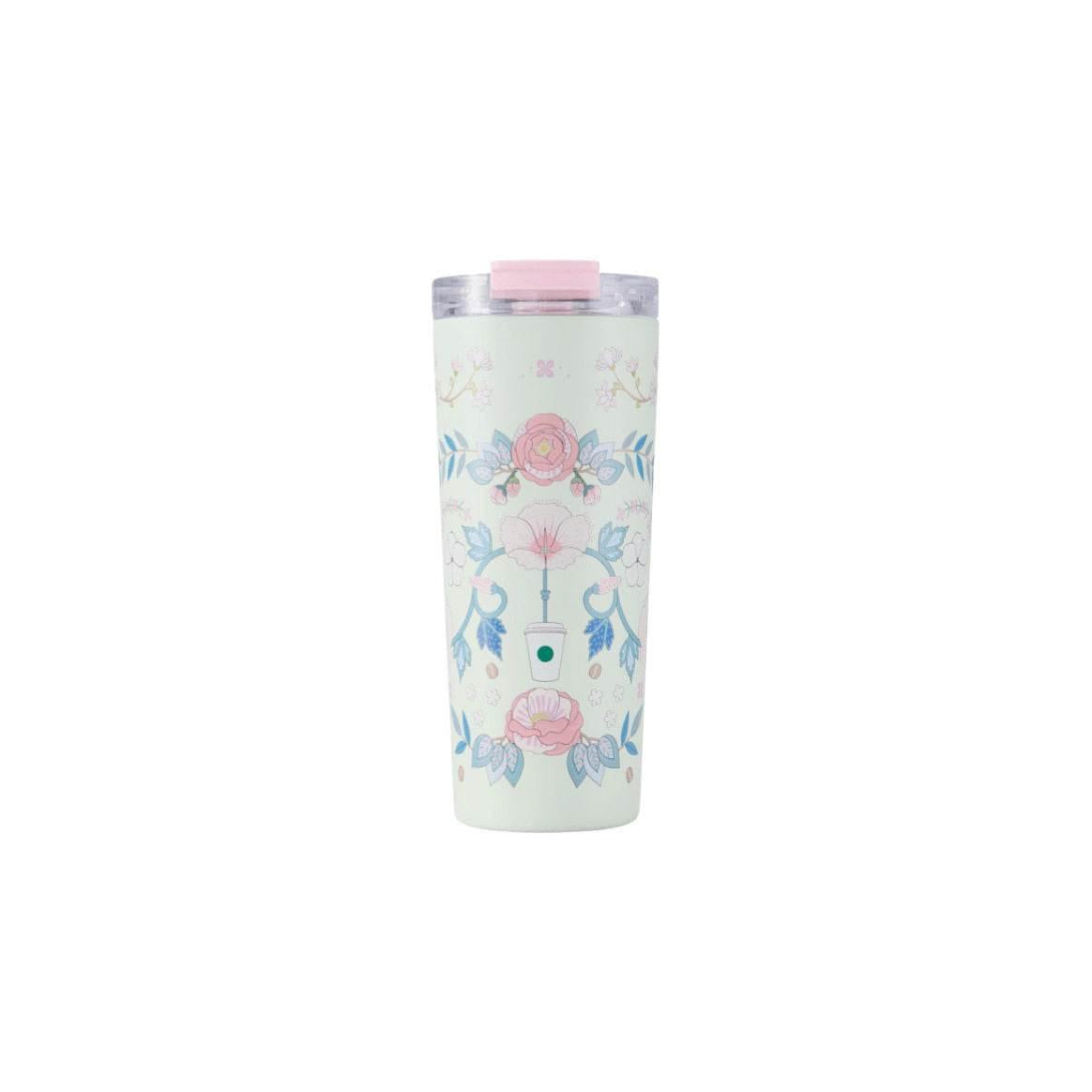 كوب Starbucks بتصميم Floral وألوان Pastel مميزة.