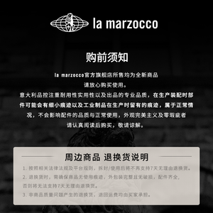 طقم أكواب قهوة La Marzocco بتصاميم وشعارات متنوعة.