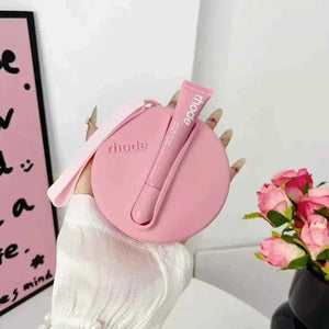 Rhode Beauty  Peptide Lip Tint مع حقيبة سيليكون مطابقة اللون رود.