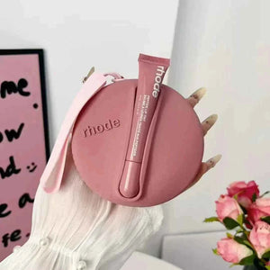 Rhode Beauty  Peptide Lip Tint مع حقيبة سيليكون مطابقة اللون رود.