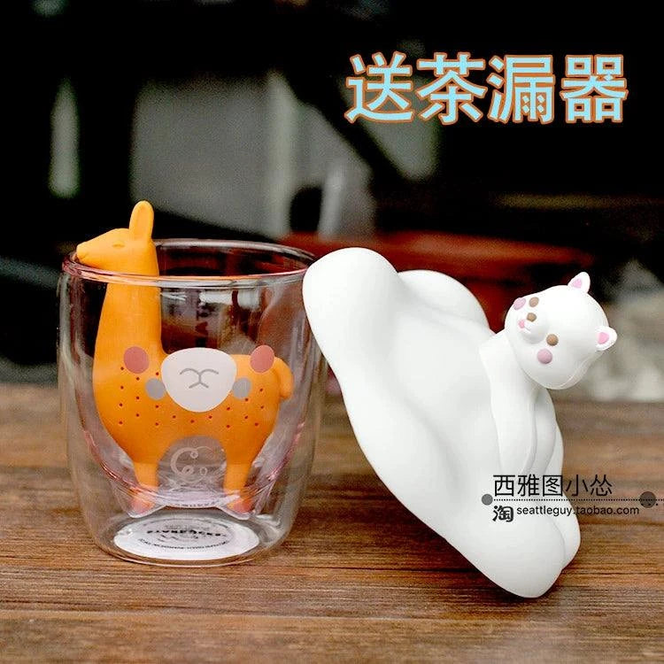 Starbucks Cup  Bear Glass Straw.