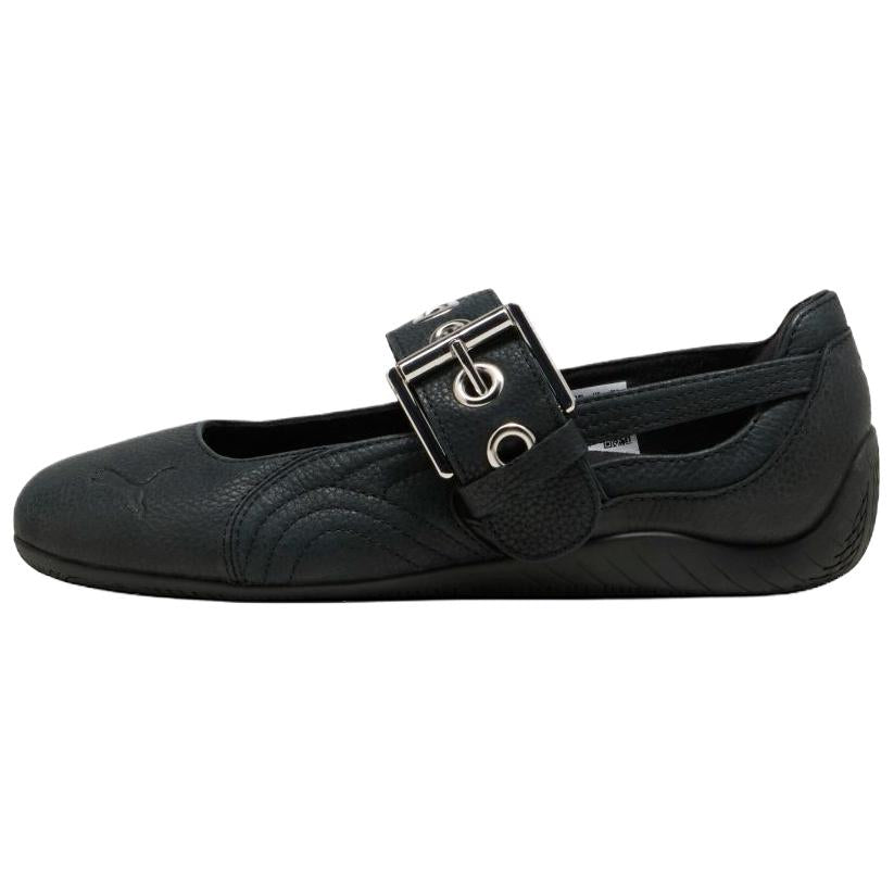 حذاء بالرينا Puma بتصميم Buckle Strap ولون أسود