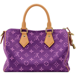 حقيبة Speedy 25 باللون Purple ونقشة Monogram الأنيقة.