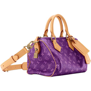 حقيبة Speedy 25 باللون Purple ونقشة Monogram الأنيقة.