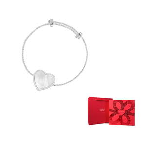 apm monaco pearl love  925 silver bracelet.