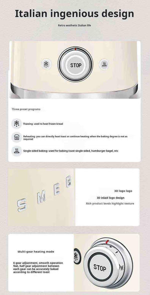 🥐 محمصة الخبز الإيطالية من SMEG  سميج.